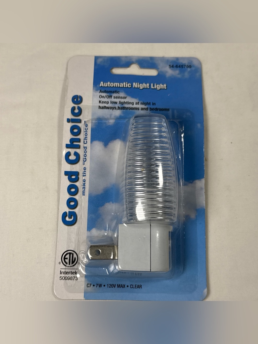 Automatic Wall Plug-In Night Light ON-OFF Lamp Sensor